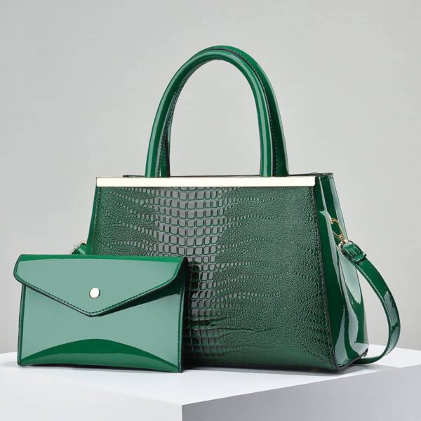2in1 High quality ladies handbag green